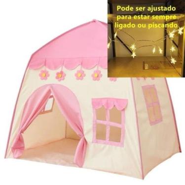 Imagem de Tenda infantil: casa dos sonhos, infância feliz - oem, flores cor de r