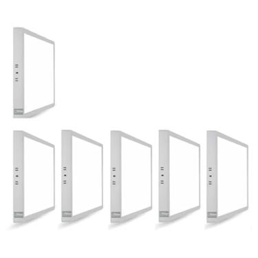 Imagem de Kit 6 Plafons LED sobrepor 60X60 40W 4000k backligth LUMANTI
