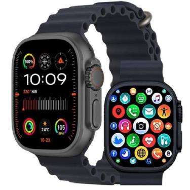 Imagem de Relógio Digital Smartwatch Watch Ultra X 49mm Tela Super AMOLED Preto
