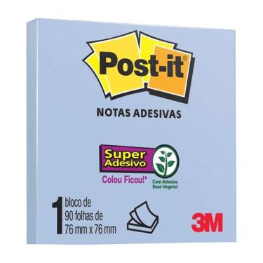 Imagem de Bloco adesivo 76x76 90 fls POST-IT 3M, Azul