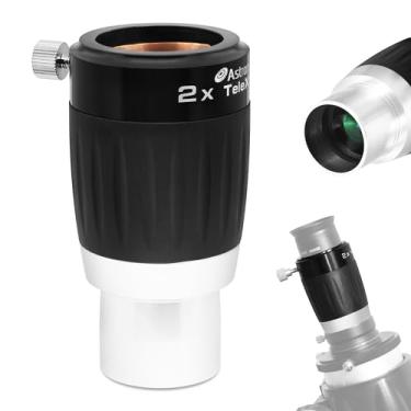 Imagem de Lente de Barlow Premium da Astromania 3,17 cm TeleXtender – lente de Barlow apocromática que dá uma imagem excelente, 3-Elements 2x