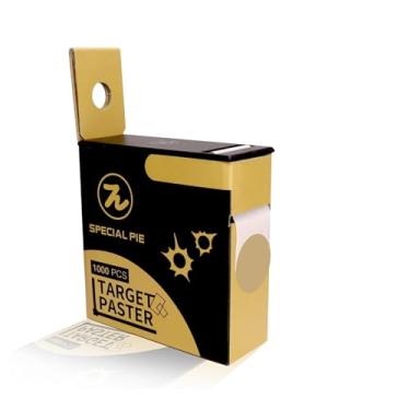 Imagem de Pasters para alvos de tiro, 1000 por caixa, autocolantes para alvos de tiro redondos com dispensador autocolante para tiro com pistola, espingarda, pistola de airsoft BB