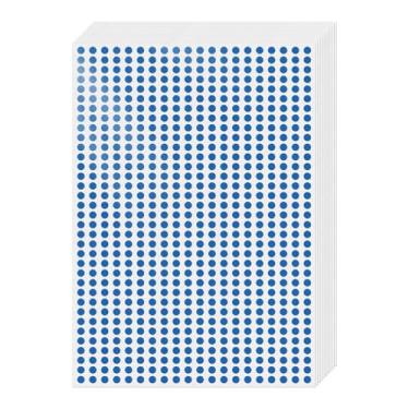 Imagem de Etiquetas de codificação de cores redondas azuis 0,25 polegadas 7000 peças