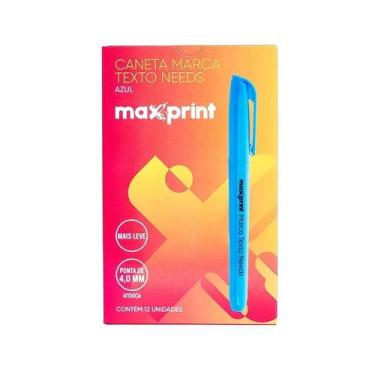 Imagem de Kit 12 Canetas Marca Texto Needs ul Ponta 4,0Mm Maxprint