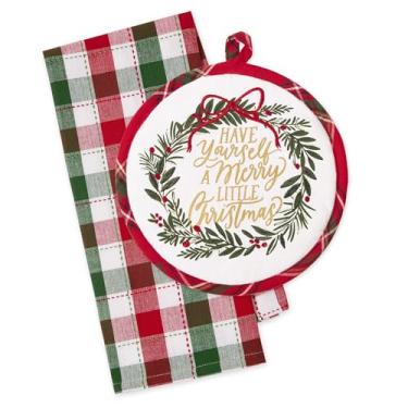 Imagem de Conjunto de presente para pegador de panela Merry Little Christmas