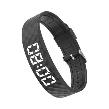 Imagem de Pulseira Inteligente Digital LED À Prova d'Água Com Monitor De Tempera