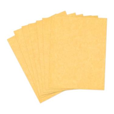 Imagem de Cartolina amarela pergaminho 21 x 28 cm, 50 folhas Goefun 29,5 kg capa (180 g/m2) papel de currículo amarelo girassol, papel pergaminho para escrever, impressão, artesanato, scrapbooking