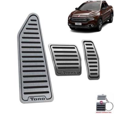 Imagem de Pedaleiras Descanso Fiat Toro 2016 A 2021 Preto Automático