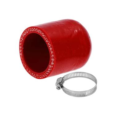 Imagem de ACROPIX Tampa de extremidade de mangueira de borracha de silicone de 30 mm ID 3 camadas de poliéster para válvula de desvio de líquido de arrefecimento turbo a vácuo 30 mm vermelho