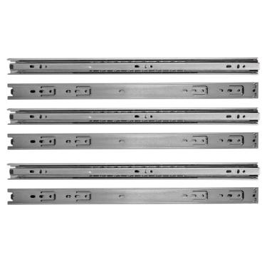 Imagem de Kit 8 corrediças telescópica 45cm para gaveta trilho 4 pares