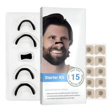 Imagem de Dilatador Nasal Magnético Reduz O Ronco Seguro Para A Pele - Variedade