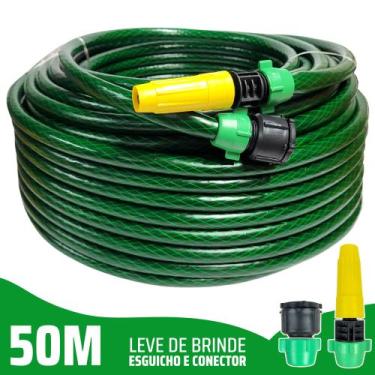 Imagem de  Mangueira Domestica 50 Metros 7/16 Trançada Flexível PVC - AuShopExpr