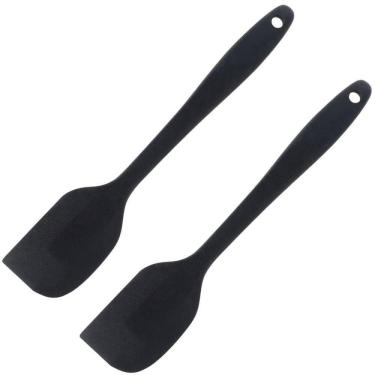 Imagem de Espatula De Silicone Preta Grande Kit 02 Un