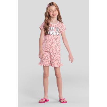 Imagem de Pijama infantil menina de oncinha brilha no escuro Brandili