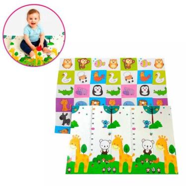 Imagem de Tapete Infantil Tatame Atividade Tummy Time Dobrável Desenhos - PASSEA