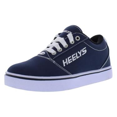 Imagem de HEELYS Tênis unissex adulto GR8 Pro 20 com salto com rodas, Azul-marinho/branco, 13 Women/12 Men