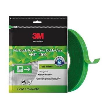 Imagem de Fita 3M VHB Dupla-Face de Adesivo Transferível 4910  Transparente, Rol