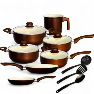 Imagem de Jogo de panelas revestimento ceramica antiaderente - Ipe Cozinhas