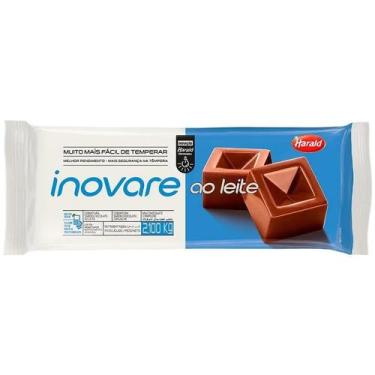 Imagem de Cobertura Inovare sabor Chocolate Ao Leite Barra 2,1kg - Harald