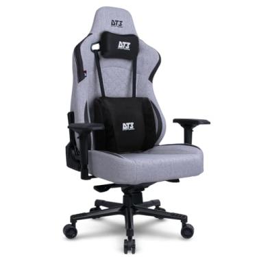 Imagem de Cadeira Gamer DT3 Rhino Fabric, ergonomica e confortável em Tecido DT3 TechSoft™, espuma injetada, estrutura reforçada em aço, braços 4D+, suporta até 200kg e altura máx. de 2,00m (Ashen)