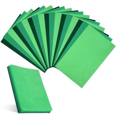 Imagem de Folhas de feltro de 20 x 30,5 cm para artesanato, 18 peças, folhas quadradas, papel de feltro de costura rígida, feltros não tecidos, almofadas de tecido para bricolage, artesanato, costura, projetos