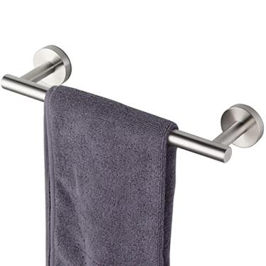 Imagem de DSeenLeap Toalheiro de barra de 30 cm, suporte de toalhas de mão para casa de banho e cozinha, barra pequena para toalhas, cabide de parede em aço inoxidável SUS304 escovado (multicolorido, 50 cm)
