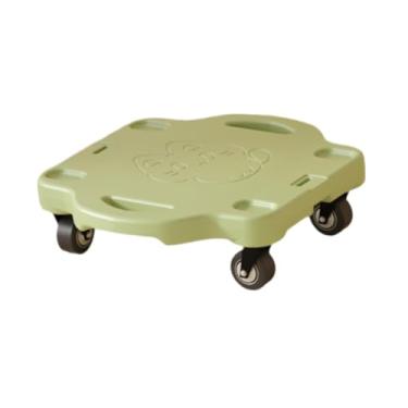 Imagem de oshhni Placa de patinete com alças, pranchas para sentar, brinquedos sensoriais de coordenação para crianças, patinetes sentados, prancha de chão para, Verde, L