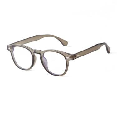 Imagem de Óculos de sol anti-luz azul com rebite retrô para mulheres e homens, clássico (C5)