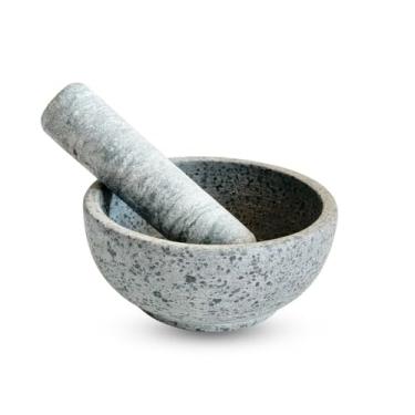 Imagem de PilãO Almofariz de Pedra SabãO com 14 Cm de DiâMetro Rustico Natural Resistente com Acabamento Perfeito Ideal