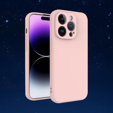 Imagem de Capa protetora de TPU fina e leve e macia com recursos à prova de choque e resistente a arranhões para smartphones (rosa, iPhone16Promax)