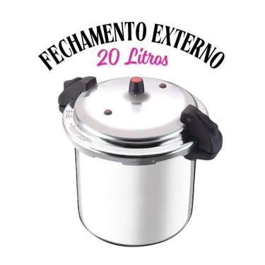Imagem de Panela De Pressão Alumínio Válvula De Controle 20 Litros