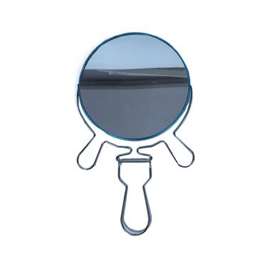 Imagem de ESPELHO DE MESA DUPLA FACE COM AUMENTO AÇO INOXIDÁVEL COM FERRO E VIDRO CASUAL HOME