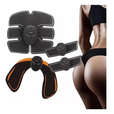 Imagem de Ems Tonificador Muscular Elétrico Abdominal + Bumbum Glúteos 4 Em 1
