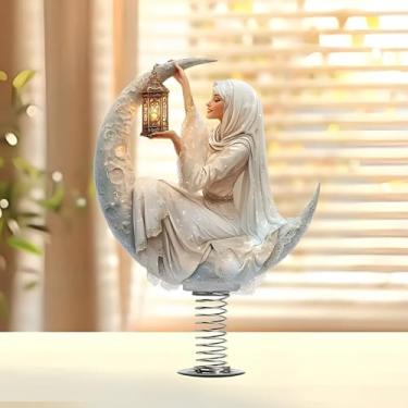 Imagem de Acessórios de acrílico para carro e decoração de casa, design criativo de lanterna da deusa do Ramadã, adequado para carro, móveis de casa, mesa e bicicleta, ideal para amigos e família