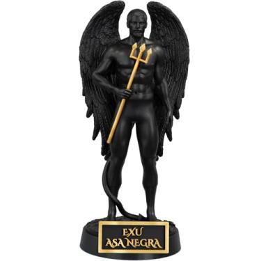 Imagem de Estátua Exu Asa Negra - Umbanda Candomblé (Cor Aurum Noctis)