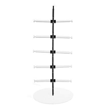 Imagem de Haofy Suporte de Prateleira de óculos de Plástico Simples, Organizador de Rack de Exibição para Home Office, Loja de Varejo (Preto)