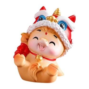 Imagem de WeiLaiKeQi Miniatura de Cavalo em Resina, Mini Figura Decorativa de Desenho Animado, Lembrancinhas de Festa, Figuras de Cavalo, Enfeite de Mesa para Casa ou, 5x5.5x7cm