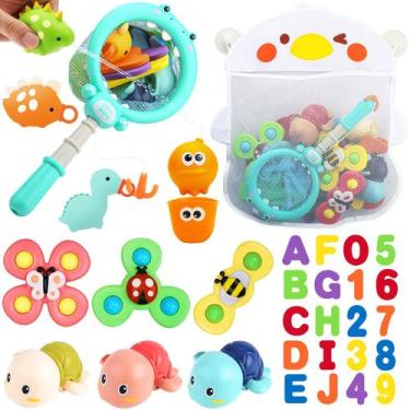 Imagem de Brinquedo de banho LZZAPJ Baby para crianças de 1 a 3 com 36 letras e 