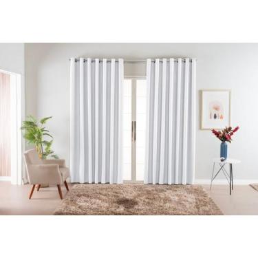 Imagem de Cortina Blackout lisa Com Tecido Grosso 3,00x2,50 Para Sala ou Quarto 