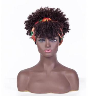 Imagem de Peruca Lace Wig C Franja Fibra Orgânica Curta 20cm Cacheada - bbless, 