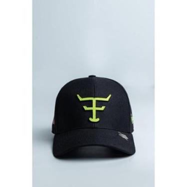 Imagem de BONE TEXAS FARM - NEW TEXAS - TF987 - PRETO/ AMARELO NEON ÚNICO-Unissex