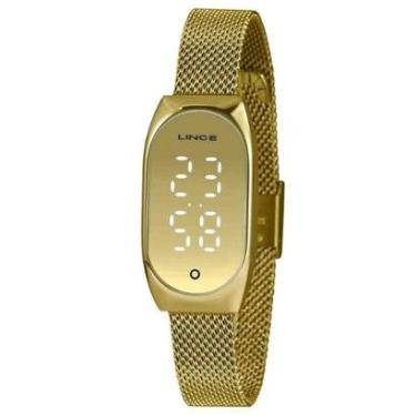 Imagem de Relógio Digital Lince Feminino LDG4706L CXKX Dourado-Feminino