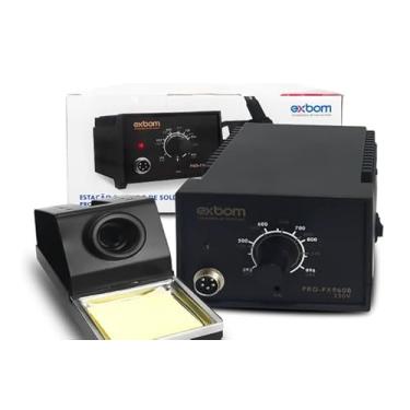 Imagem de Estação Para Solda Analógica Esd 220V - Com Kit Completo [ Ferro de Soldar + Esponja Vegetal + Suporte para Ferro de Soldar] - 220V