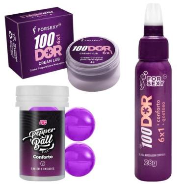Imagem de Lubrificante Anal 3 Itens Gel Creme Bolinhas - For Sexy