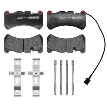 Imagem de 980139070 Conjunto de pastilhas de freio dianteiras para Maserati Ghibli S SQ4 Q4 3.0 2014 2015-2022, Quattroporte 3.0L 2007-2022, GranTurismo S 2008-2018 Substituir 673010331 Br. akepads (para 6