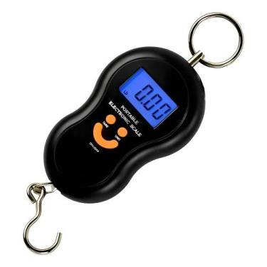 Imagem de Balança Digital Argola Gancho 50Kg Preto Kasilar Import