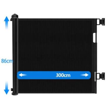 Imagem de Portão Tela Segurança Bebês Pets Cercadinho Grade Retrátil - Koti, 3.0