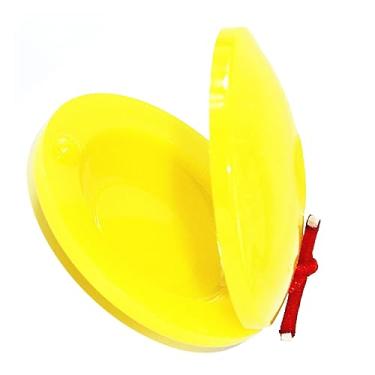 Imagem de Mingzhe Crianças Dedo Plástico Castanet Instrumento Musical Brinquedo Educativo (Amarelo)