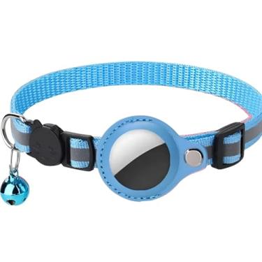Imagem de Coleira com Capa Fixa para AirTag – GPS -Pet para Gatos e Cachorros – Refletiva, Ajustável e Segura – TAG E RASTREADOR NÃO INCLUÍDOS