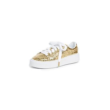 Imagem de PUMA Unissex-Adult Basket Platform Glitter Wn, Ouro - ouro, 8.5